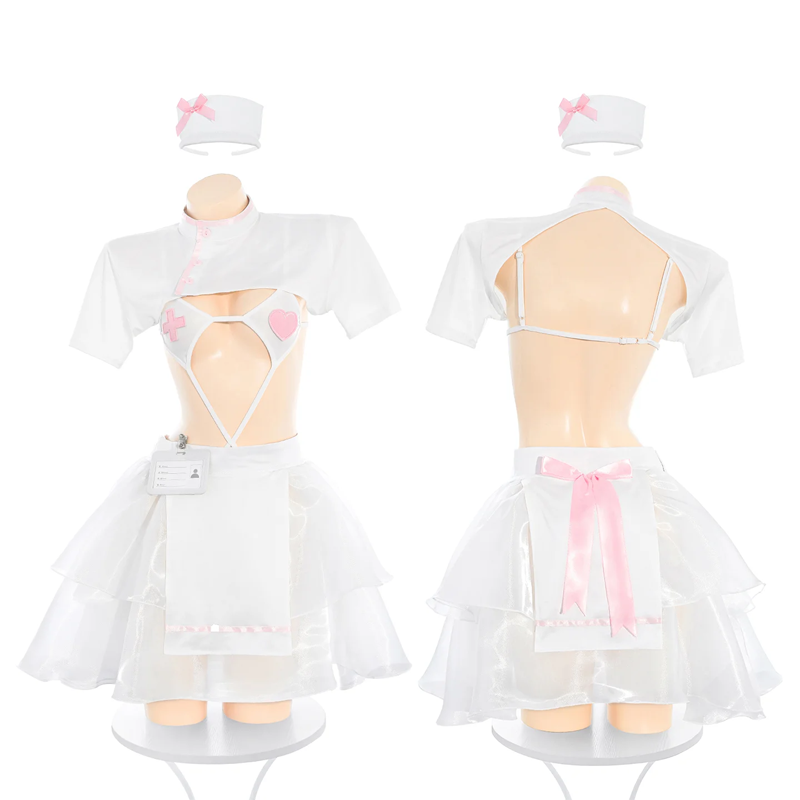 Sweetheart Nurse Split Uniform Suit