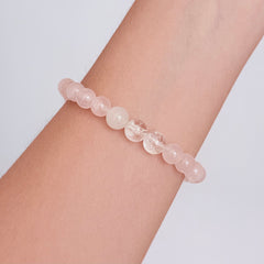 Rose Quartz & Clear Quartz Bracelet