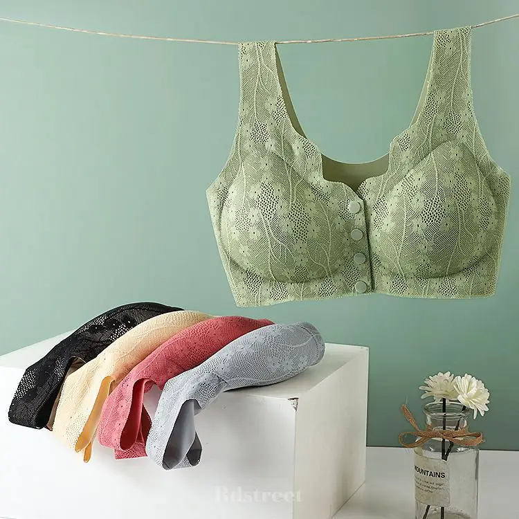 front button push-up comfortable underwear
