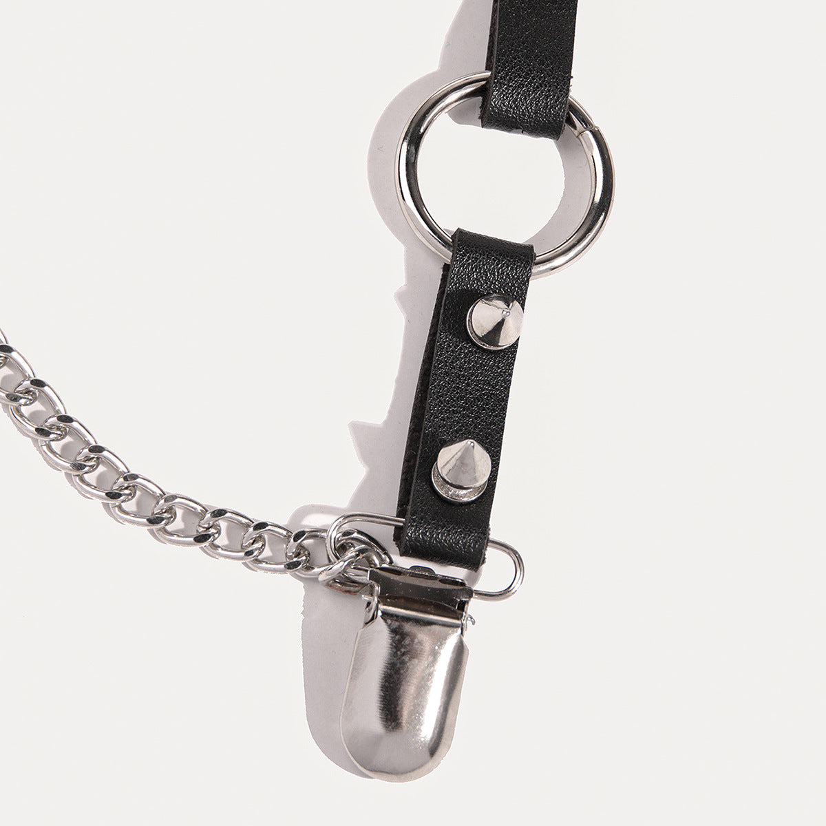 Punk Chain Rivets Decorative Fashion Dark Garter Y2g Young Socks Buckle