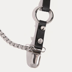 Punk Chain Rivets Decorative Fashion Dark Garter Y2g Young Socks Buckle
