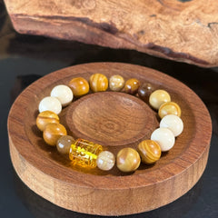 Low-Saturation Earth Tones | A Gentle and Luxurious Citrine & Multi-Gemstone Bracelet