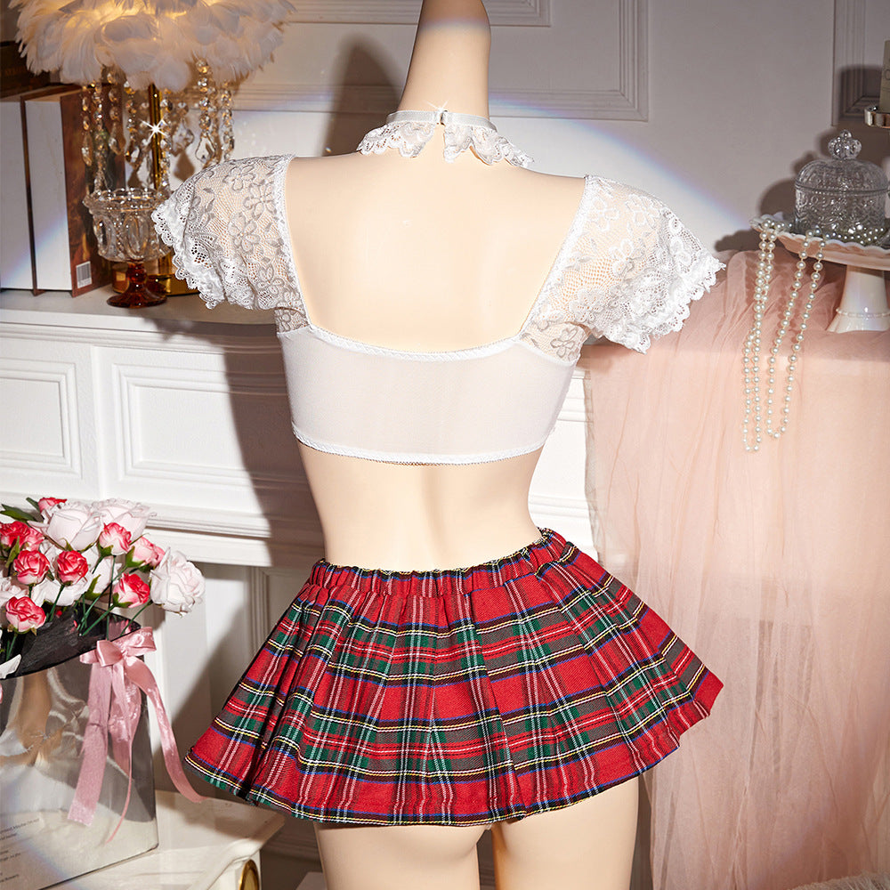School Girl Roleplay Costumes Lingerie Set