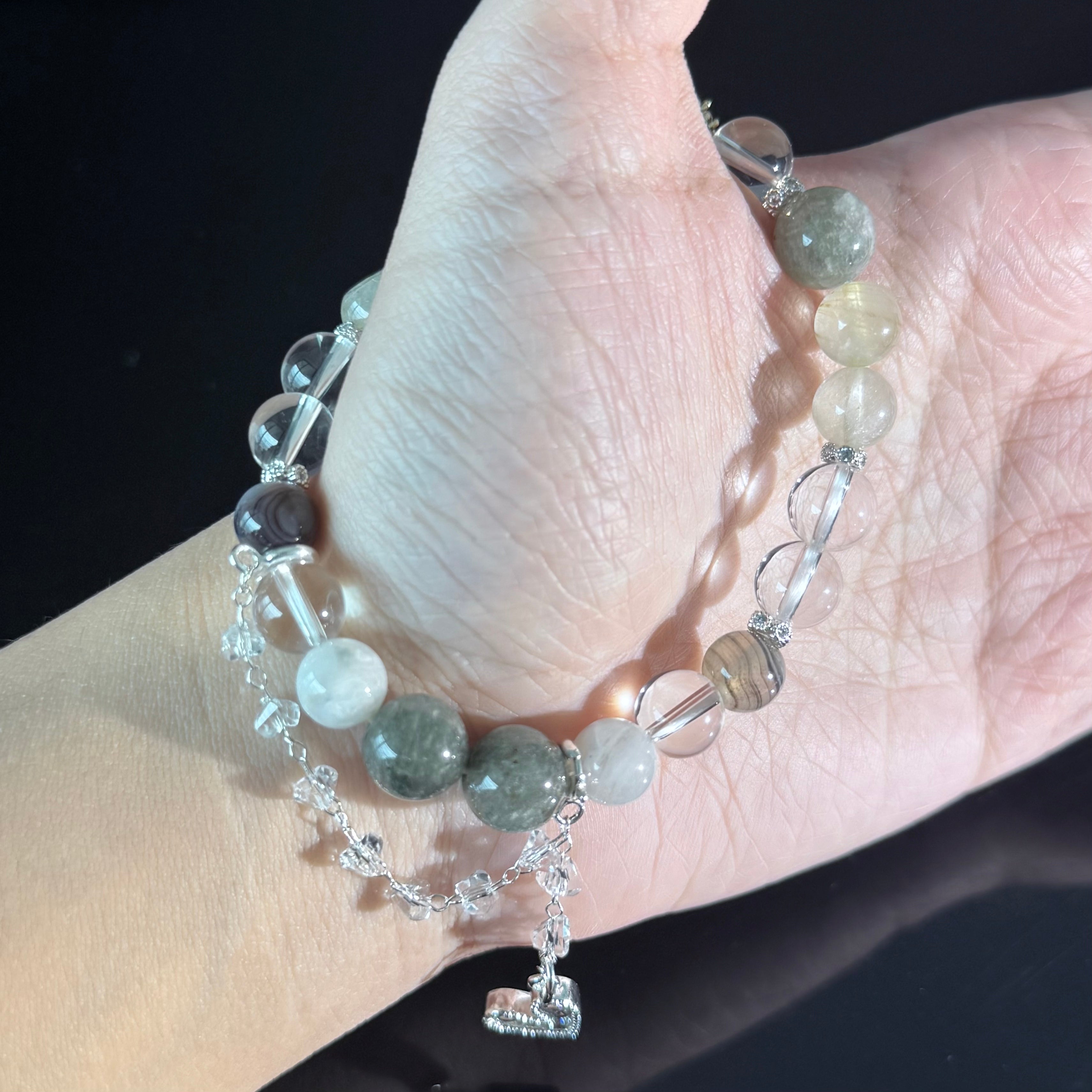 Virgo Crystal Bracelet – Green Aventurine, Citrine & Clear Quartz Zodiac Healing Bracelet