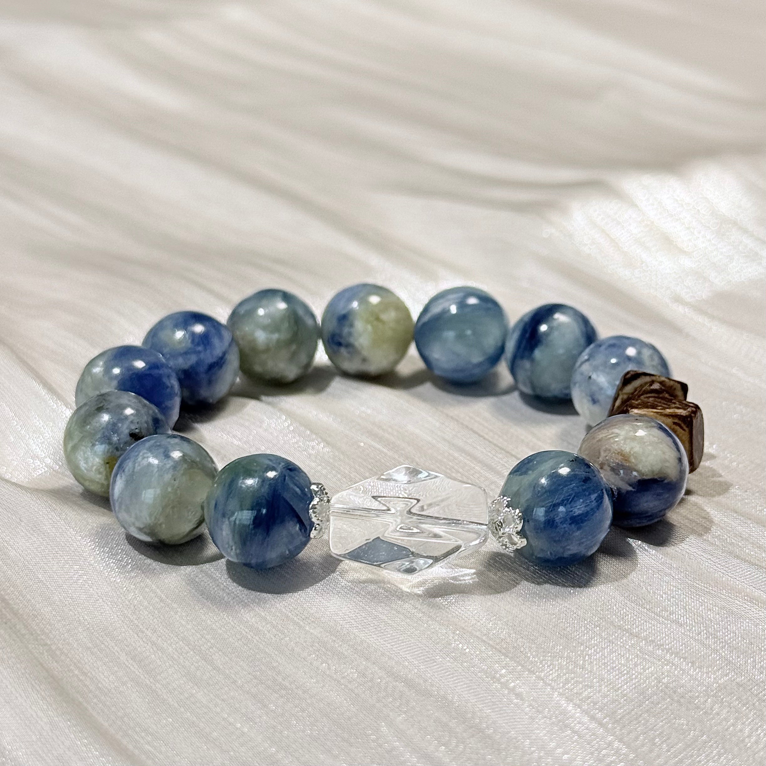 Kyanite & Clear Quartz Bracelet