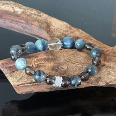 Misty Deep Sea Crystal Bracelet | Ocean Twilight Calm Jewelry