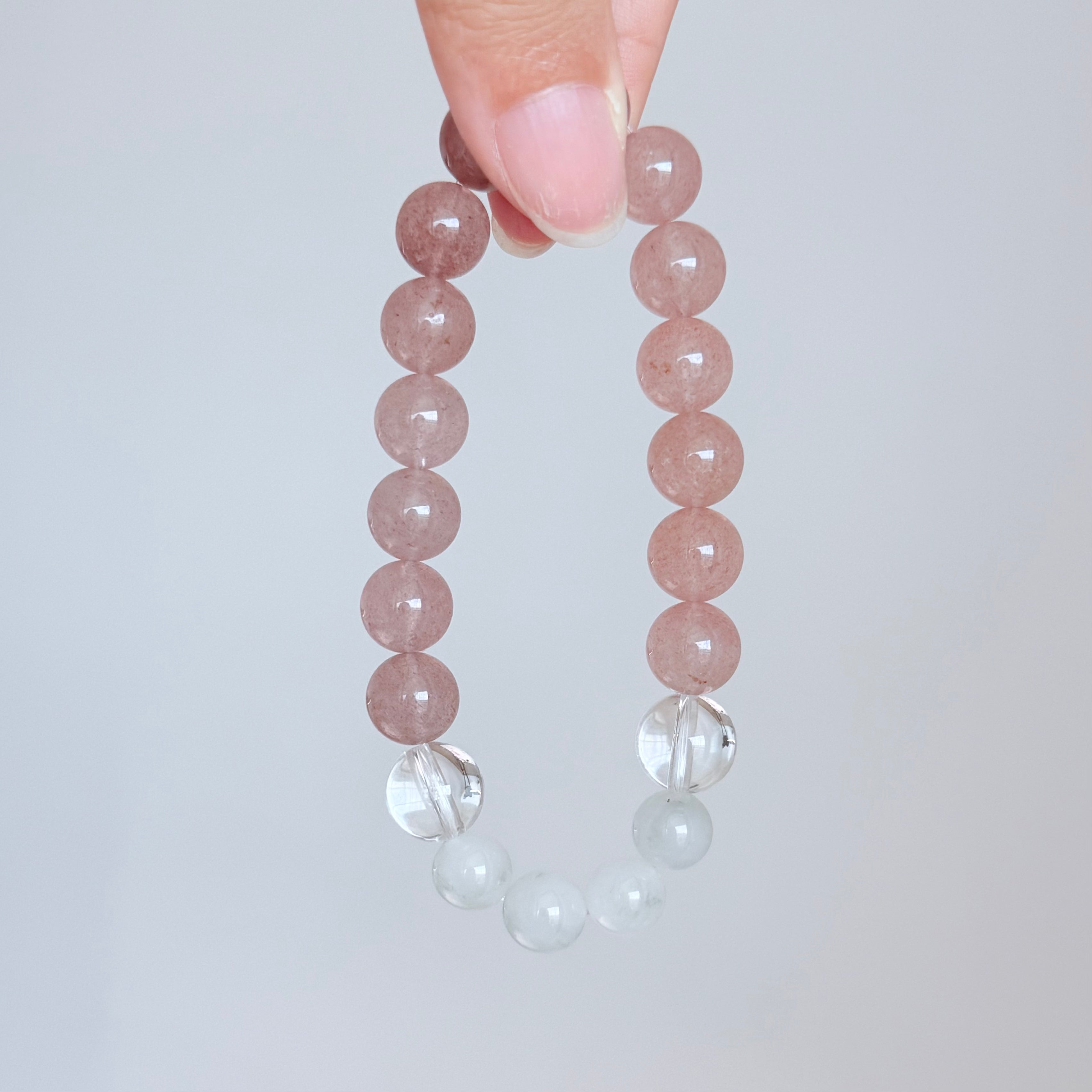Strawberry Quartz & Aventurine Bracelet