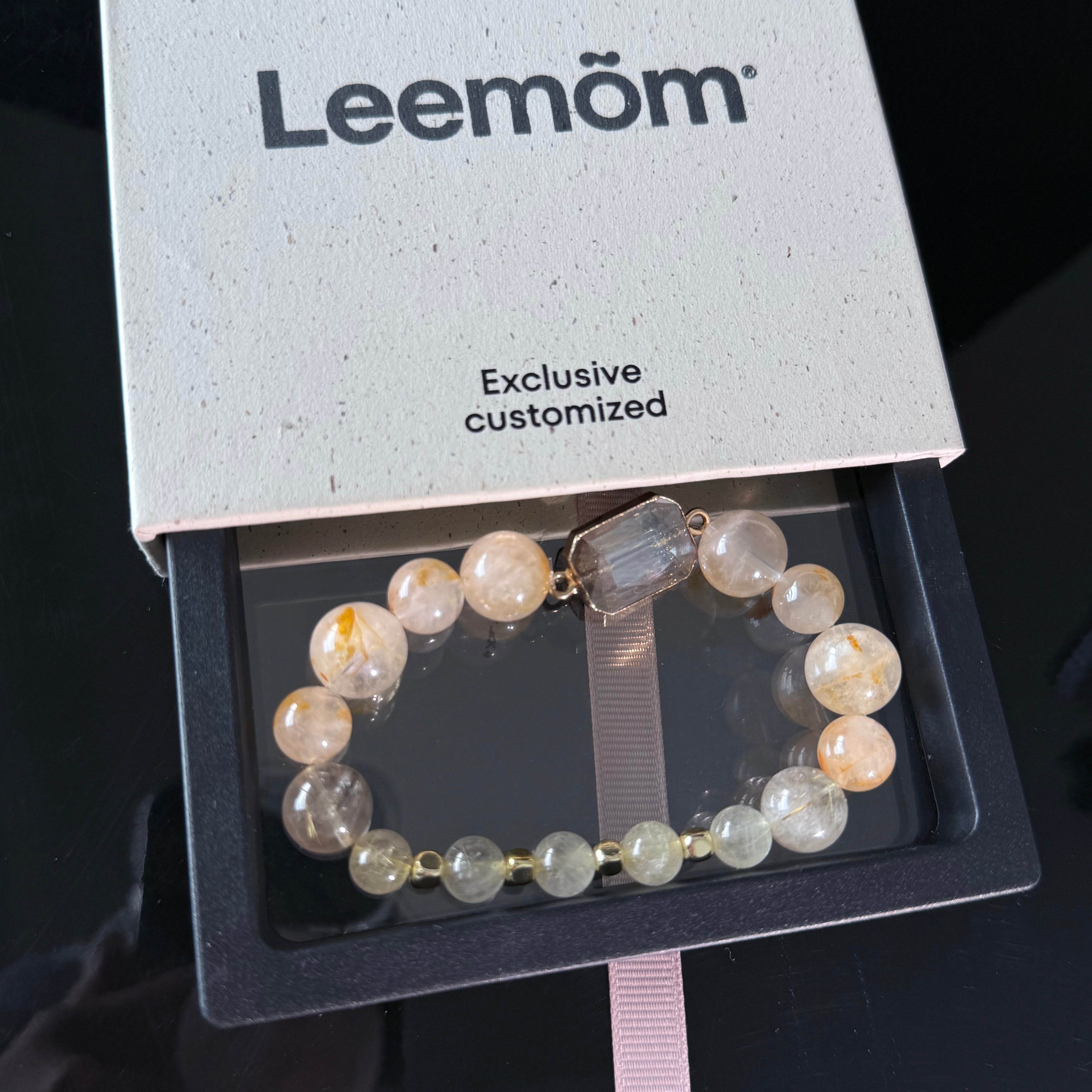 Leo Crystal Bracelet – Golden Rutilated Quartz for Wealth & Confidence