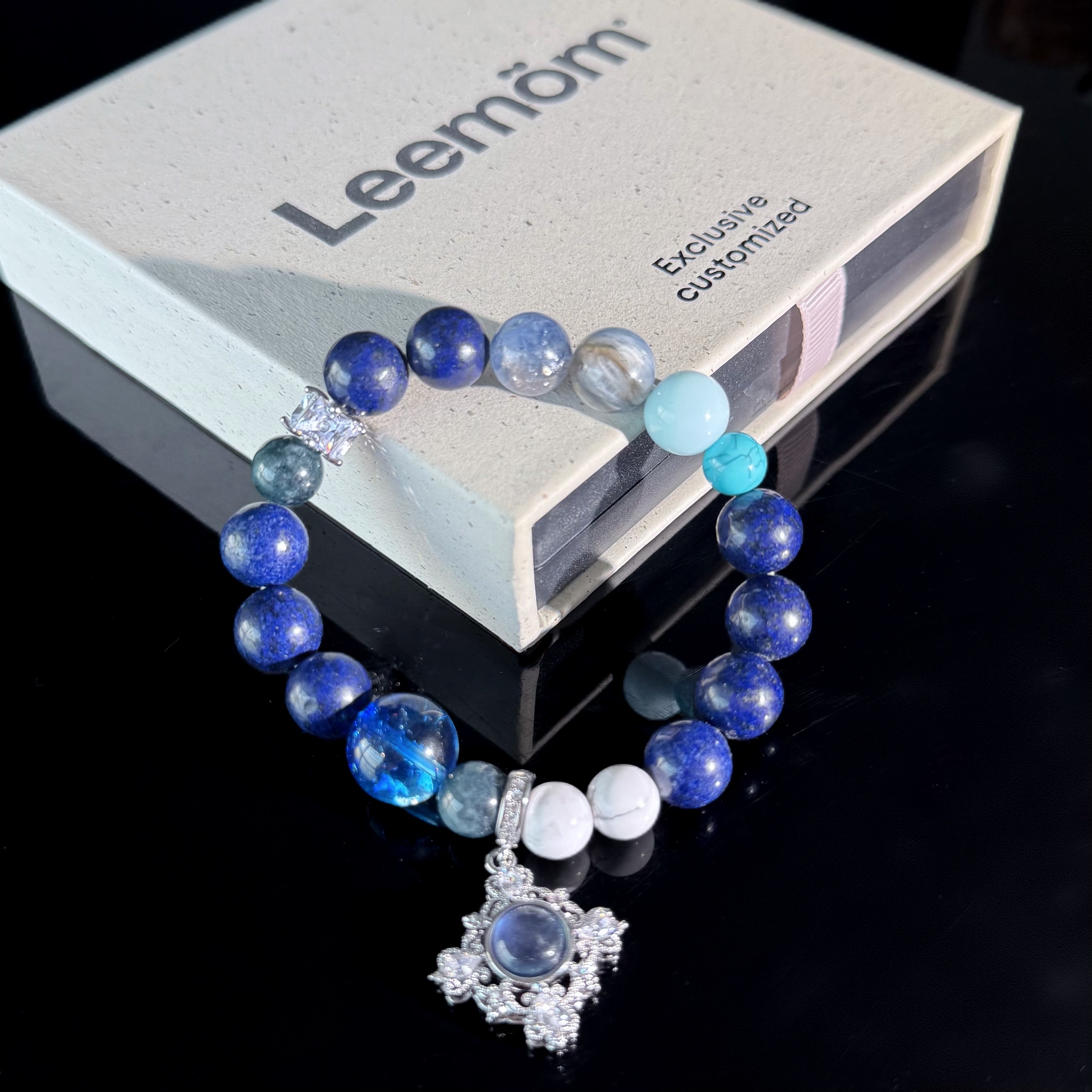 Aquarius Crystal Bracelet – Lapis Lazuli & Turquoise Zodiac Healing Bracelet