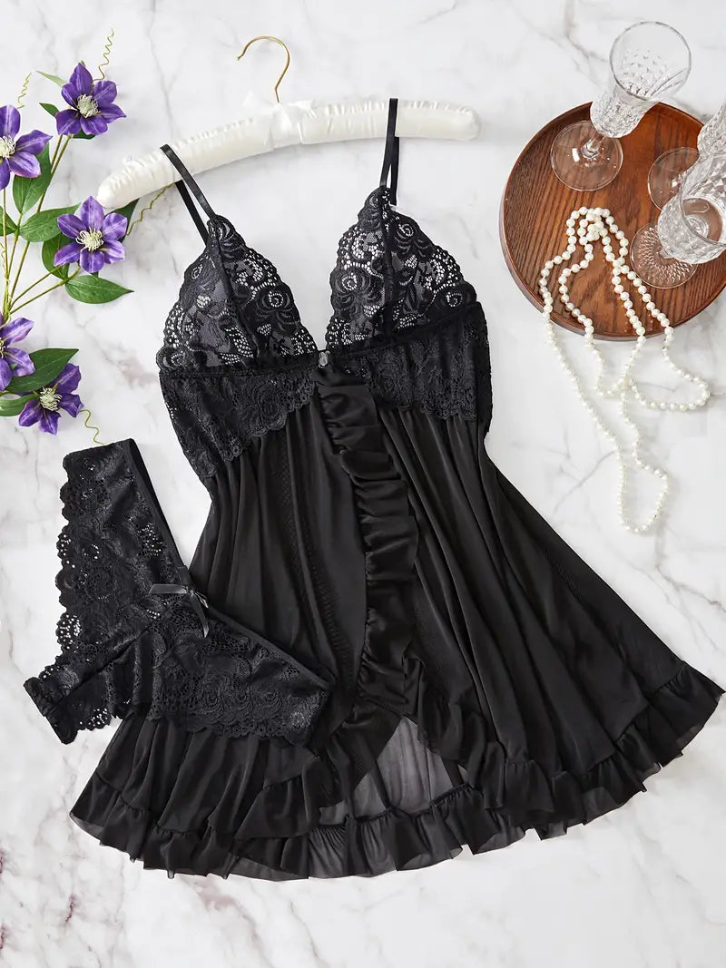 LacyNightyâ„?Lace Lash Set