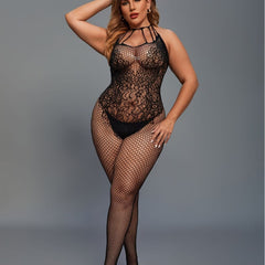 Open Crotch Free off Siamese Underwear Sheer Cutout Fishnet Clothes