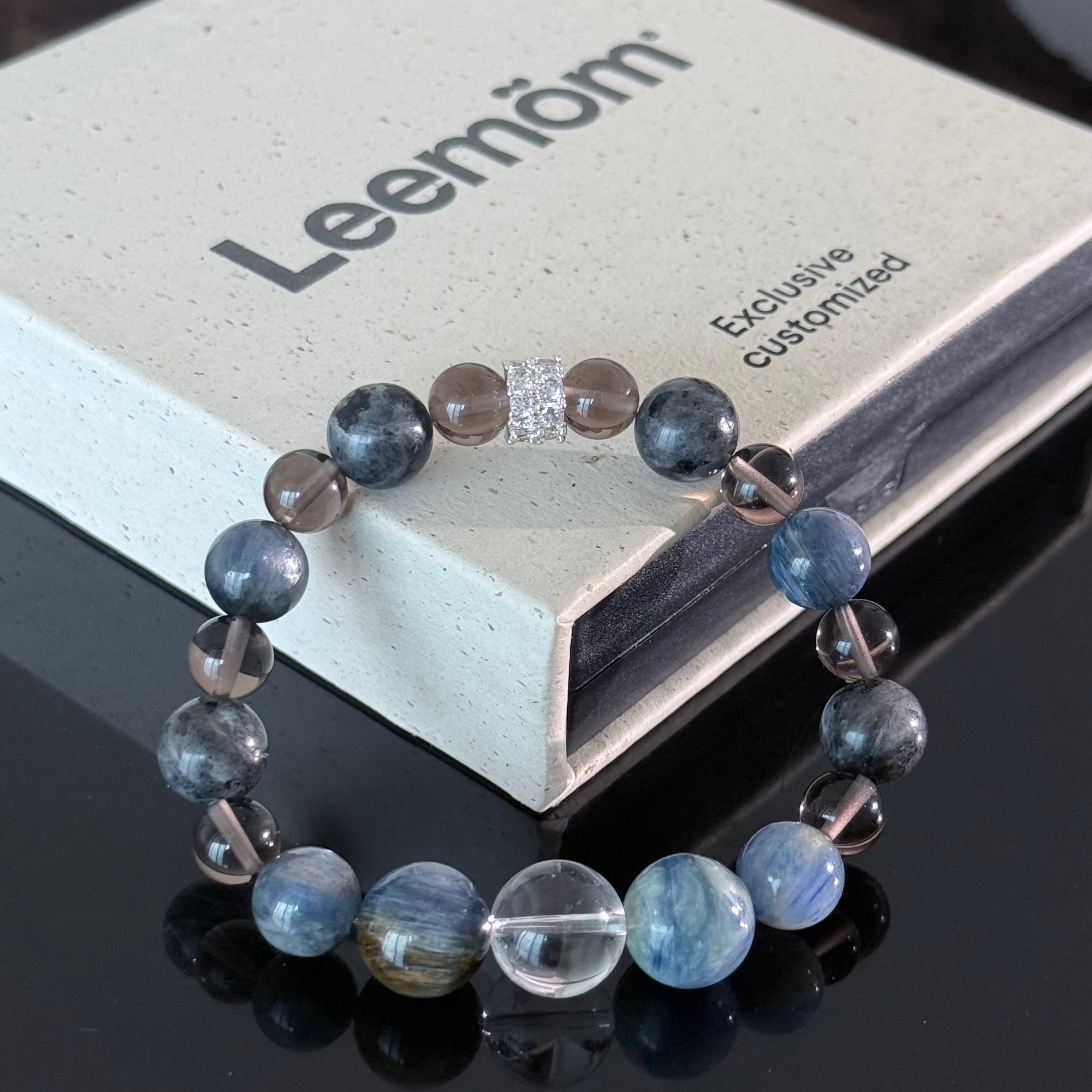 Misty Deep Sea Crystal Bracelet | Ocean Twilight Calm Jewelry