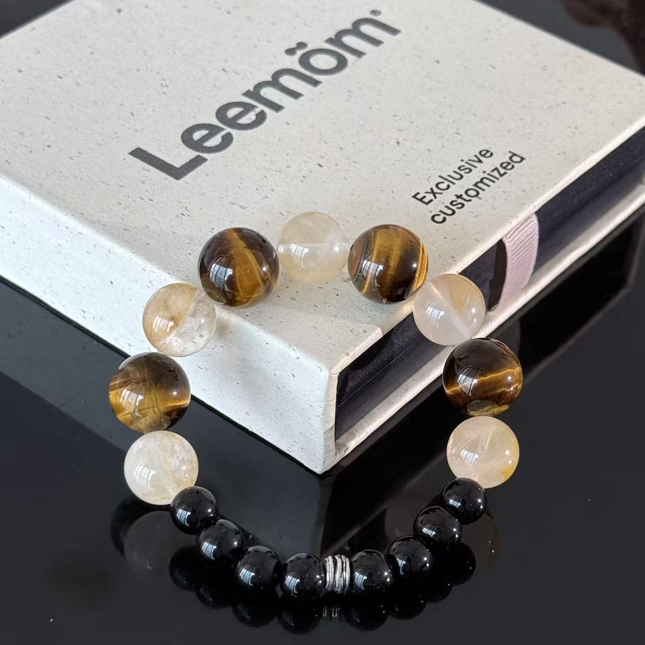 The Abundance Keeper | Natural Tiger Eye & Citrine Obsidian Bracelet for Grounded Prosperity