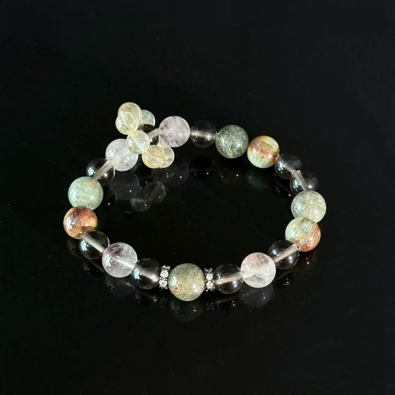 Handcrafted Natural Multi-Gemstone & Crystal Bracelet Healing Bracelet