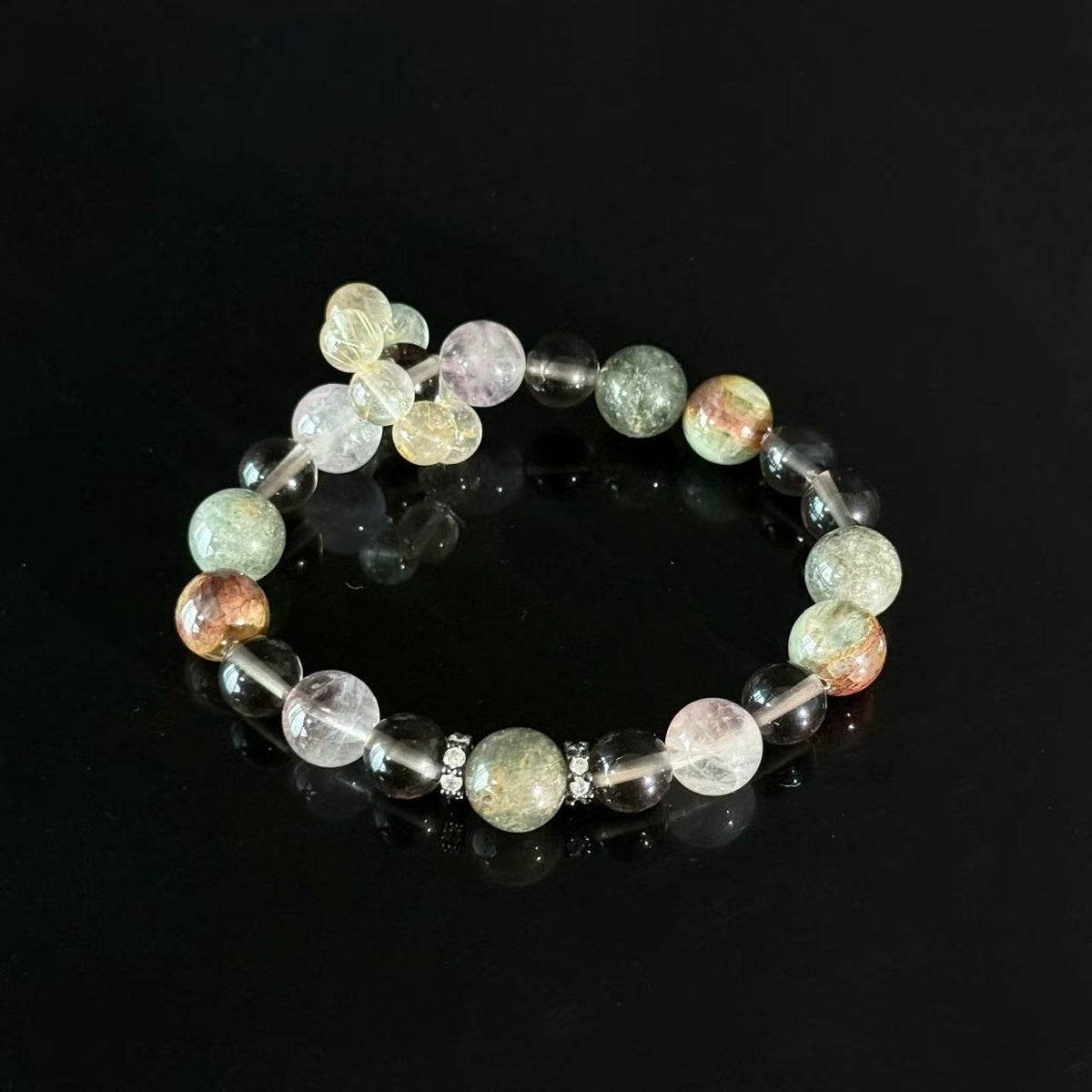 Handcrafted Natural Multi-Gemstone & Crystal Bracelet Healing Bracelet