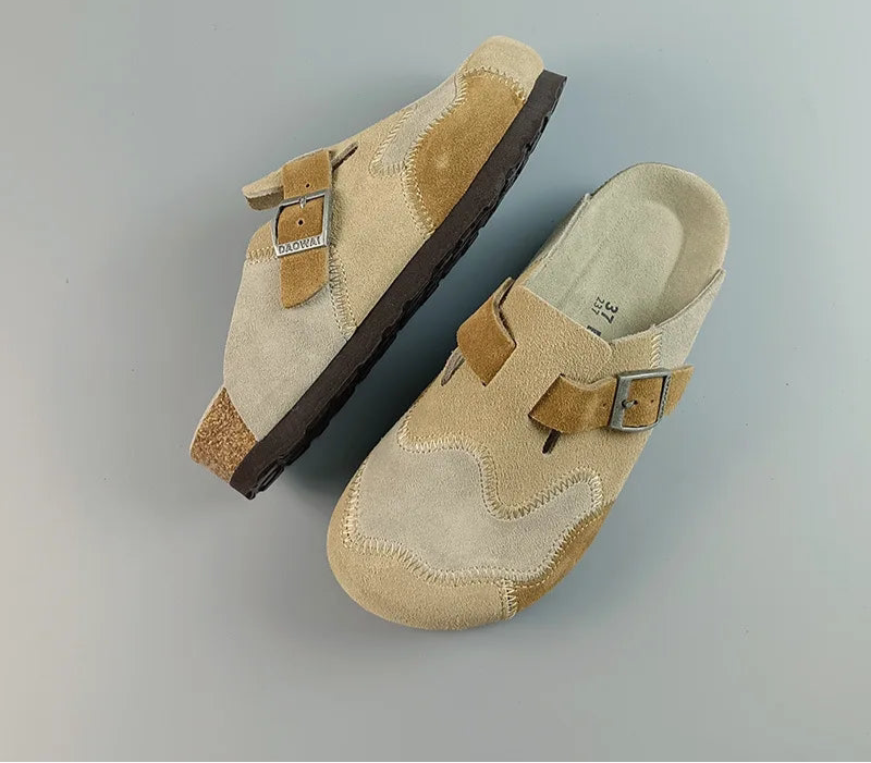 Lovely Leather Cork Mules