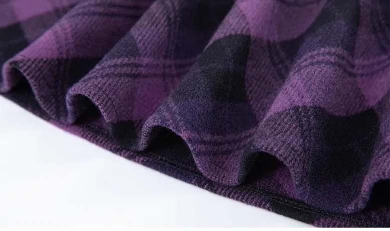 Elegant Pleated Woolen Skirt