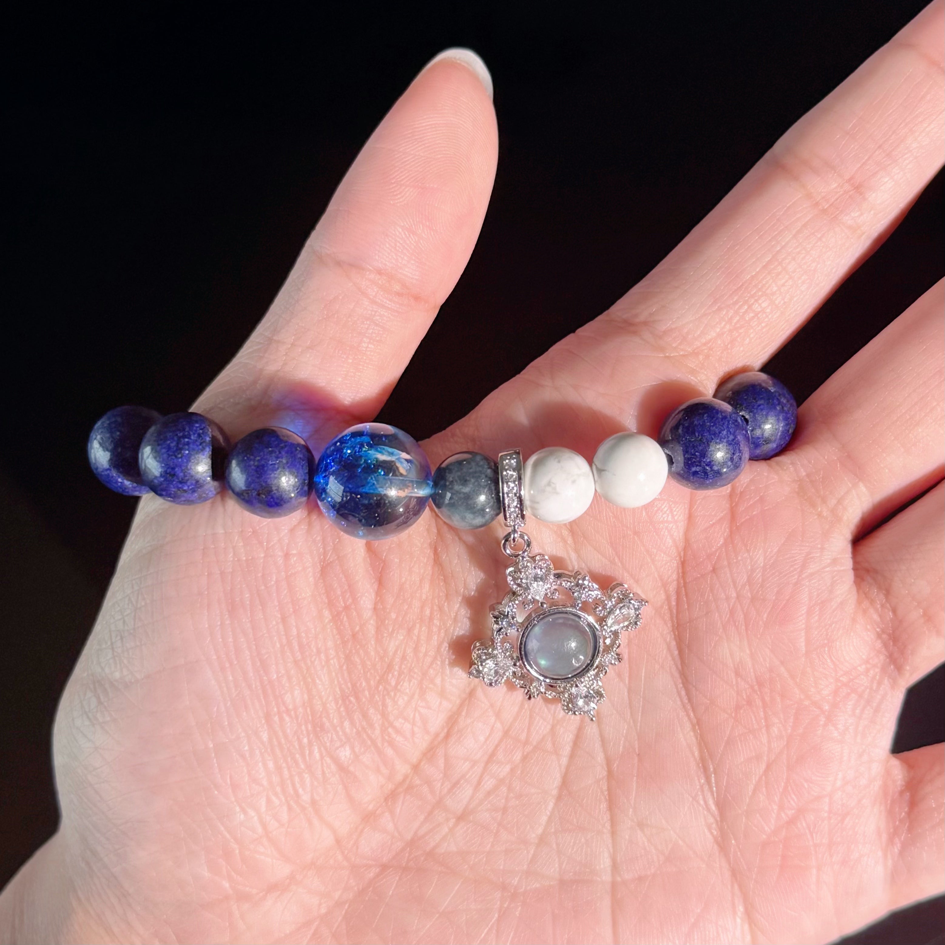 Aquarius Crystal Bracelet – Lapis Lazuli & Turquoise Zodiac Healing Bracelet