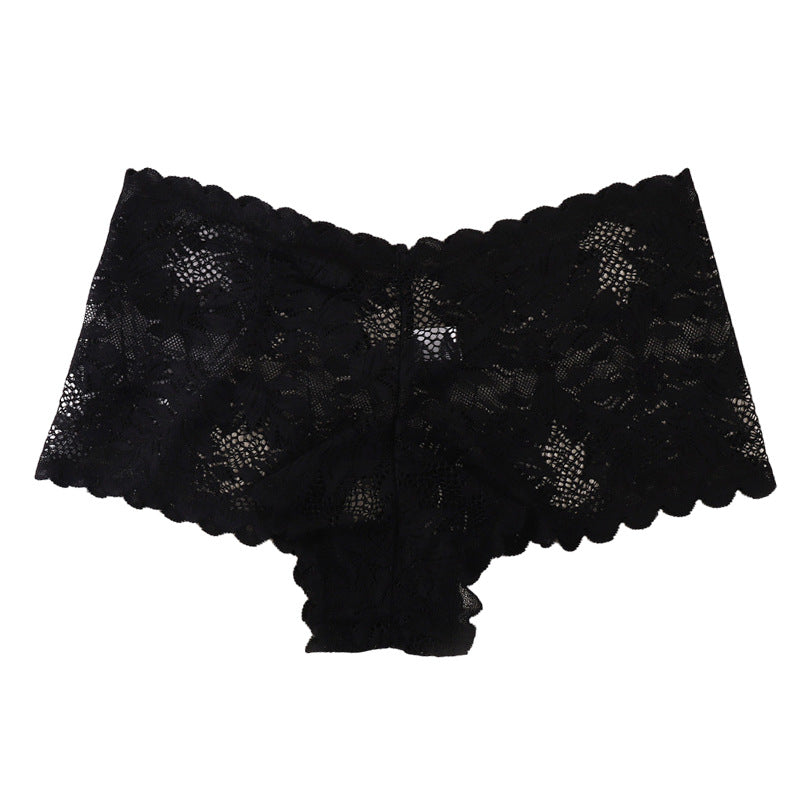 Alluring Breathable Lace Briefs Featuring Mid-Rise V-Shape Design