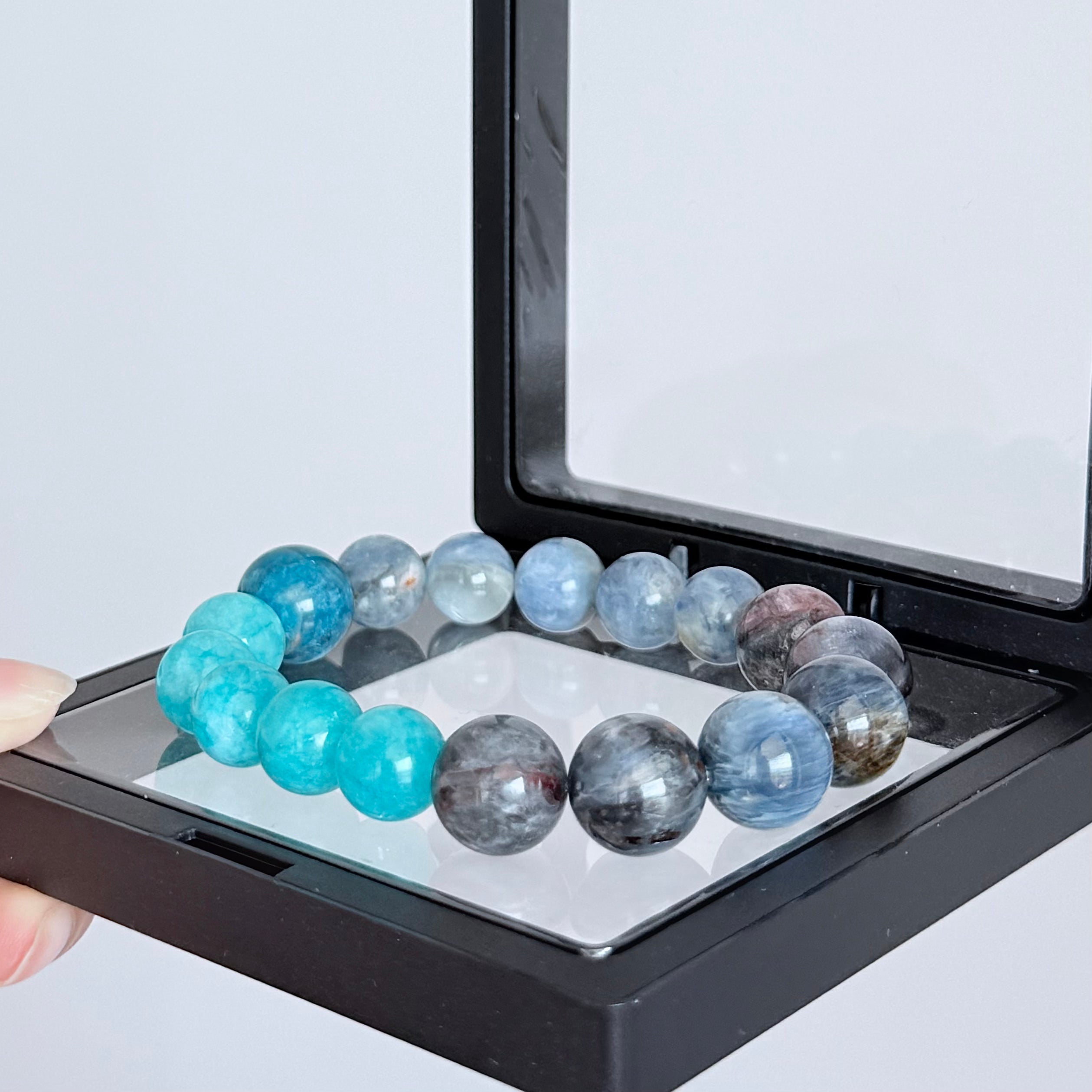 Blue Apatite & Sodalite Crystal Bracelet