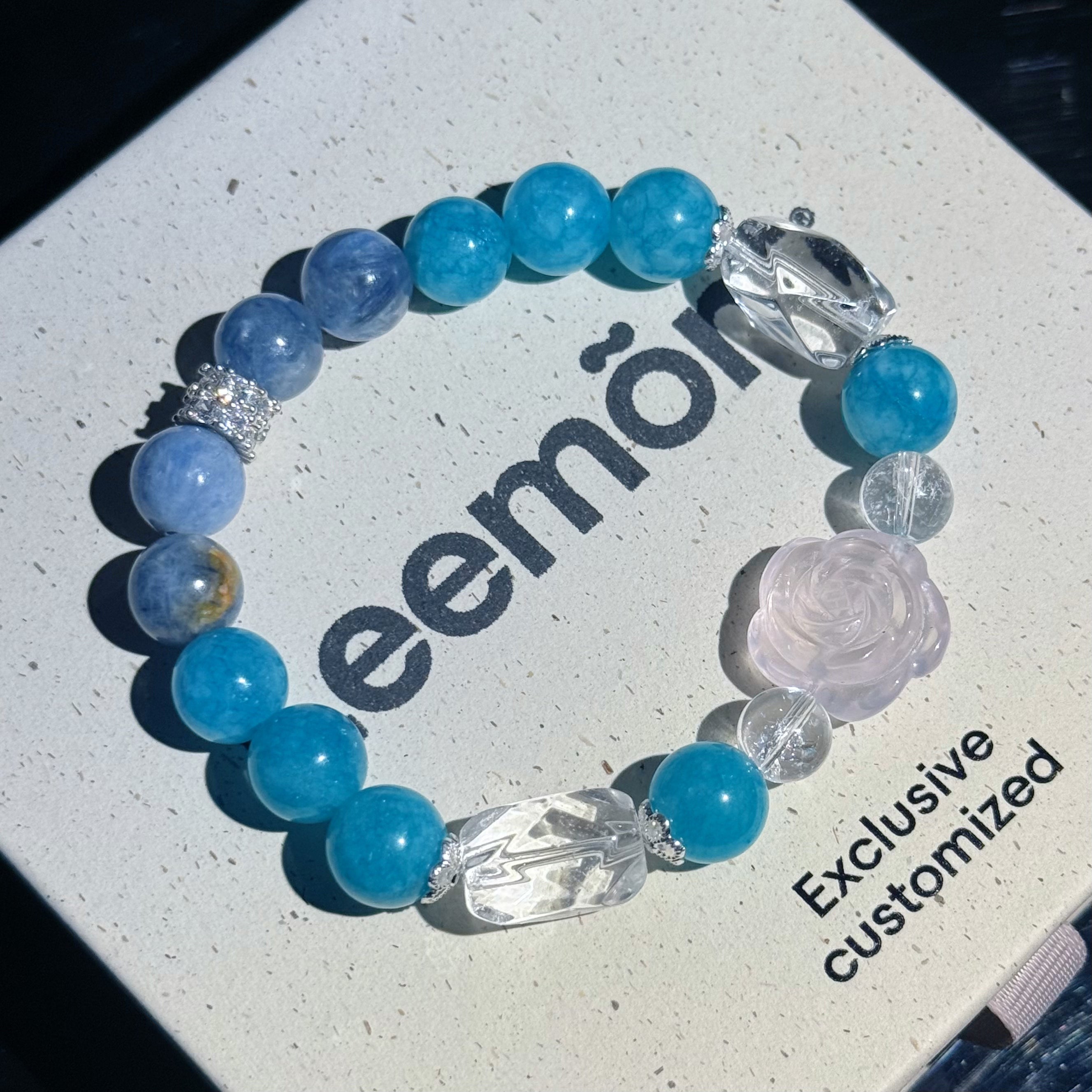 Cancer Crystal Bracelet – Turquoise & Rose Quartz Healing Bracelet