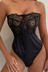 Strapless Satin Teddy