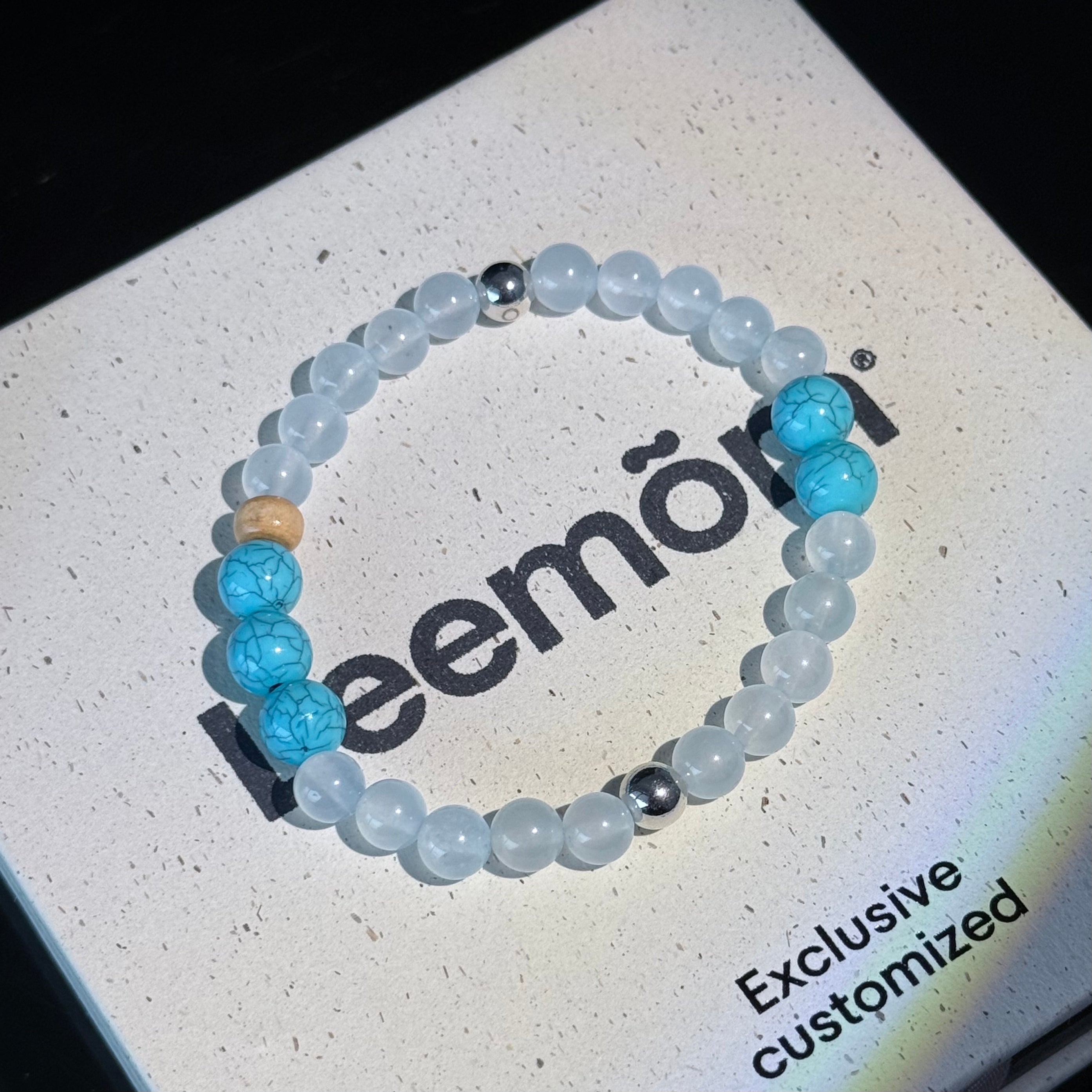 White Jade & Turquoise Bracelet – Crystal Bracelet for Aquarius & Sagittarius
