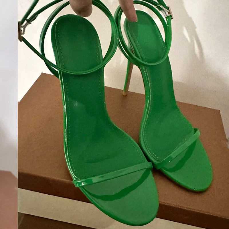 Peep Toe Ankle High Heels