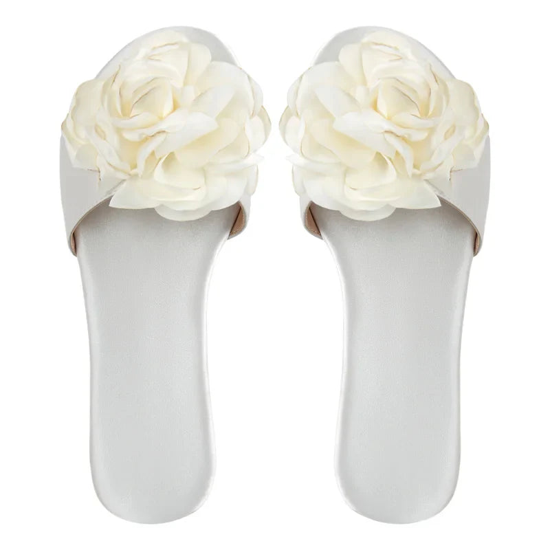 Light Luxury Flower Flat Sandals