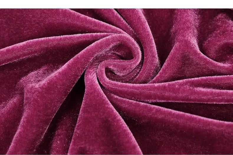 Sophisticated Magenta Velvet Ribbon Shirt