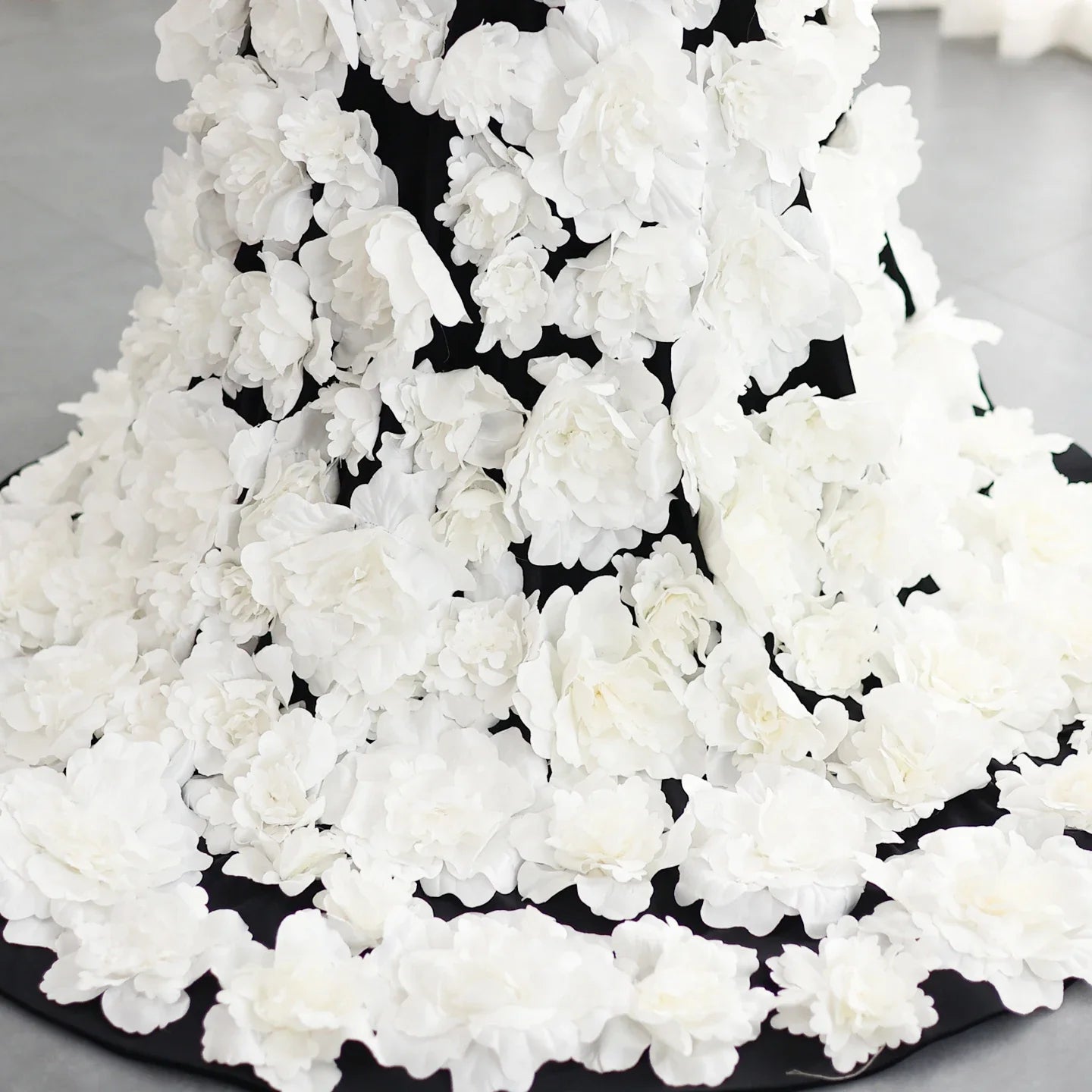 Fallen For You 3D Floral Strapless Evening Gown