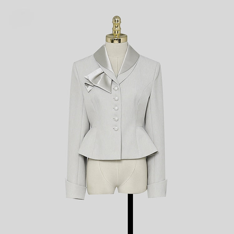 Blazing Single-Breasted Skirt Suit