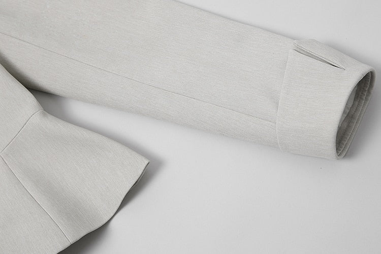 Blazing Single-Breasted Skirt Suit