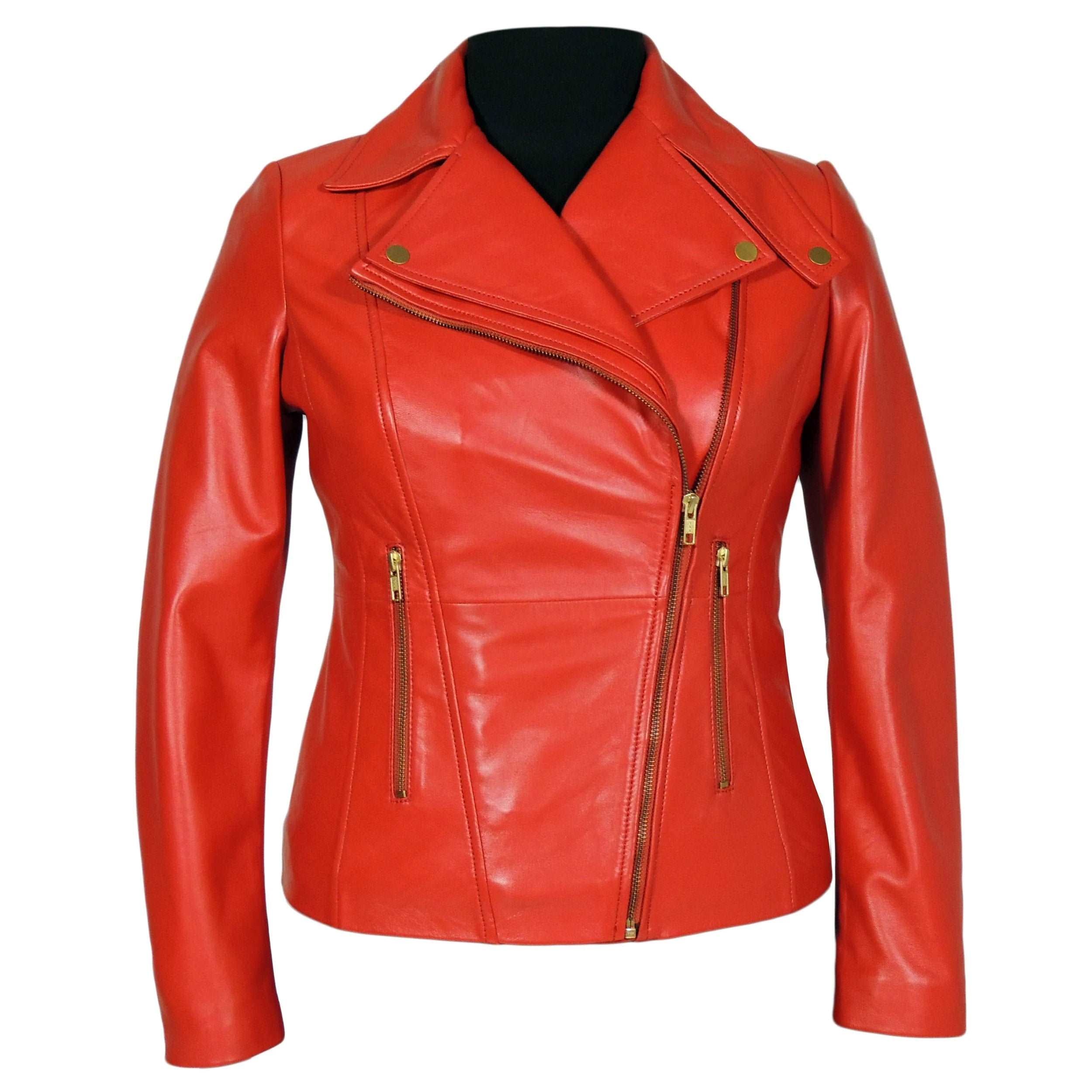 Charlotte Lambskin Leather Jacket
