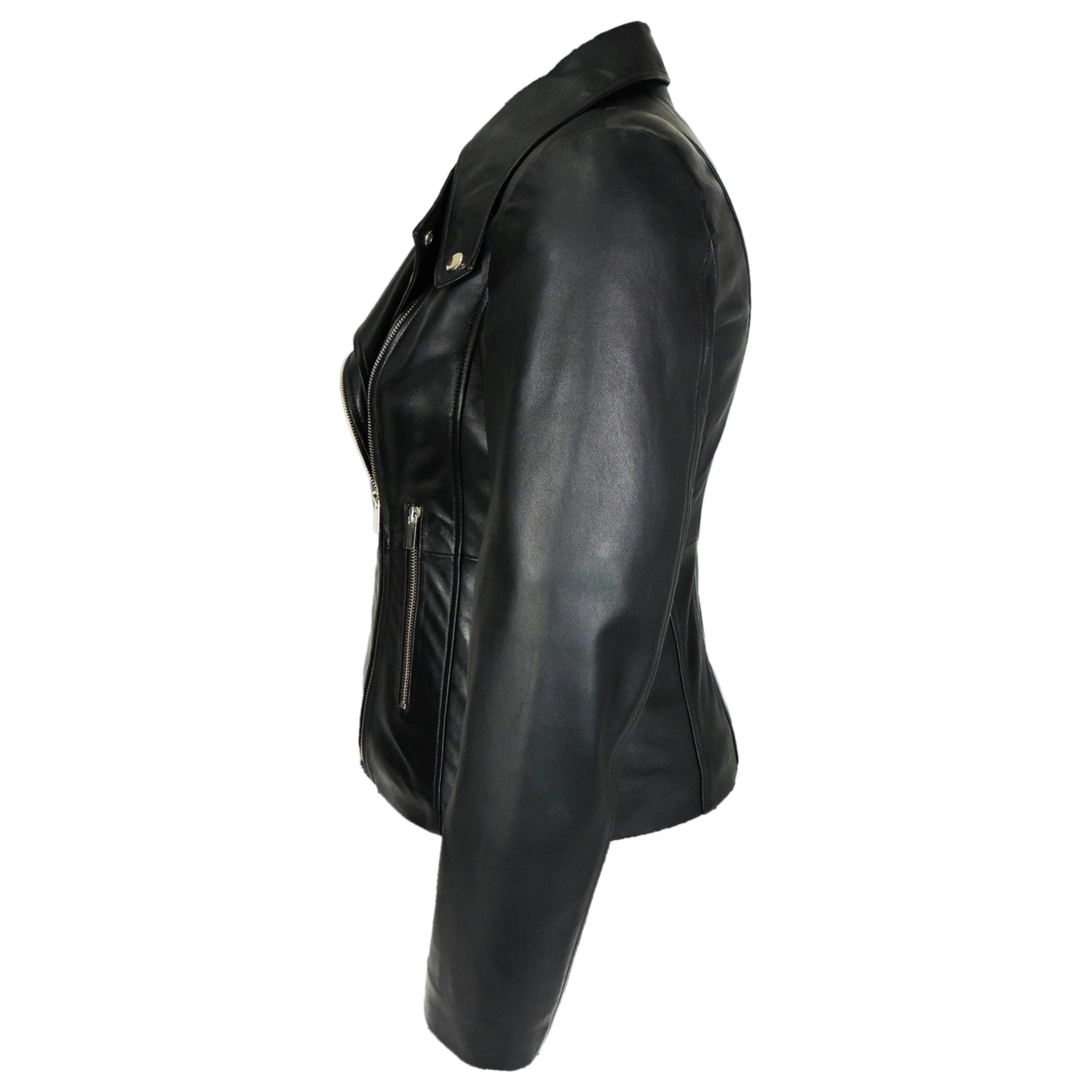Charlotte Lambskin Leather Jacket