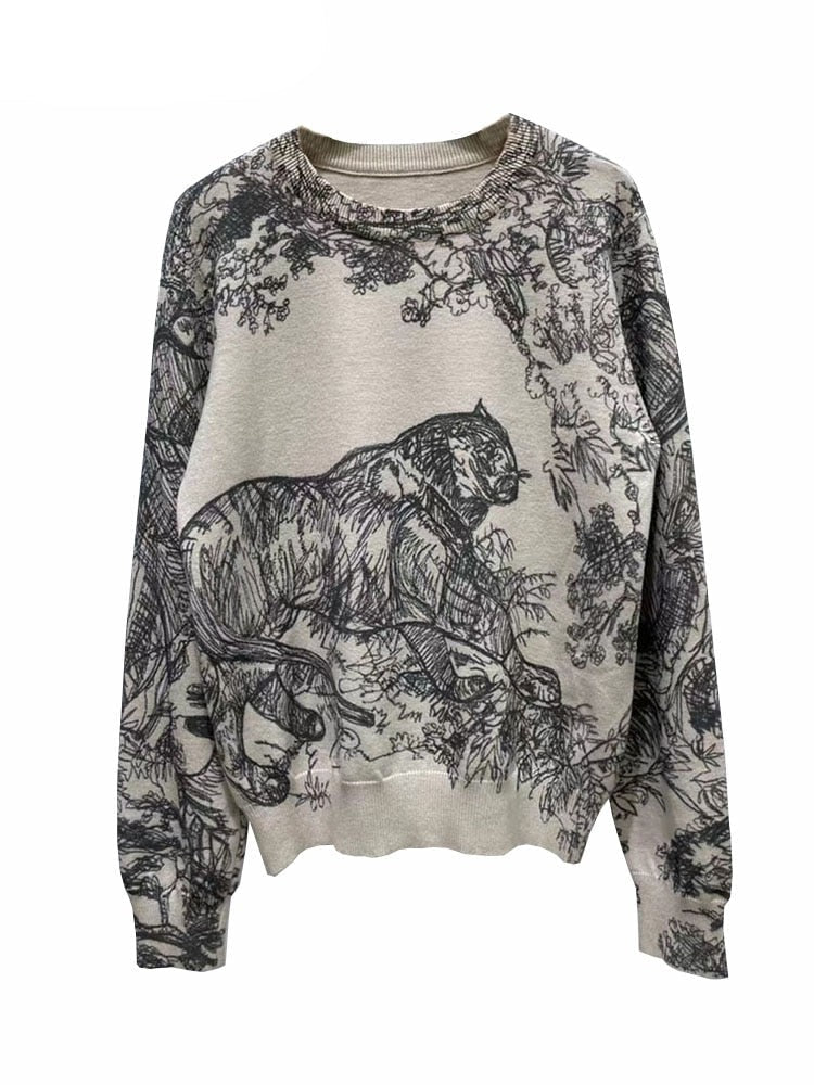 Classic Crew Neck Women's Pullover Sweater