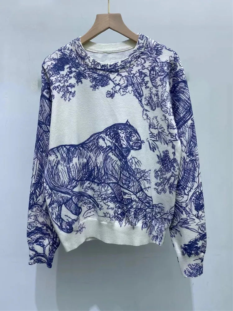 Classic Crew Neck Women's Pullover Sweater