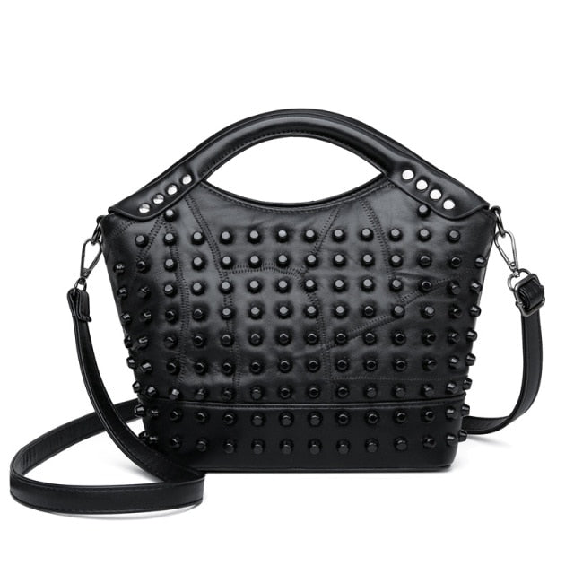 Crossbody Sheepskin Leather Tote Hands & Shoulder Bags