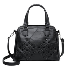 Crossbody Sheepskin Leather Tote Hands & Shoulder Bags