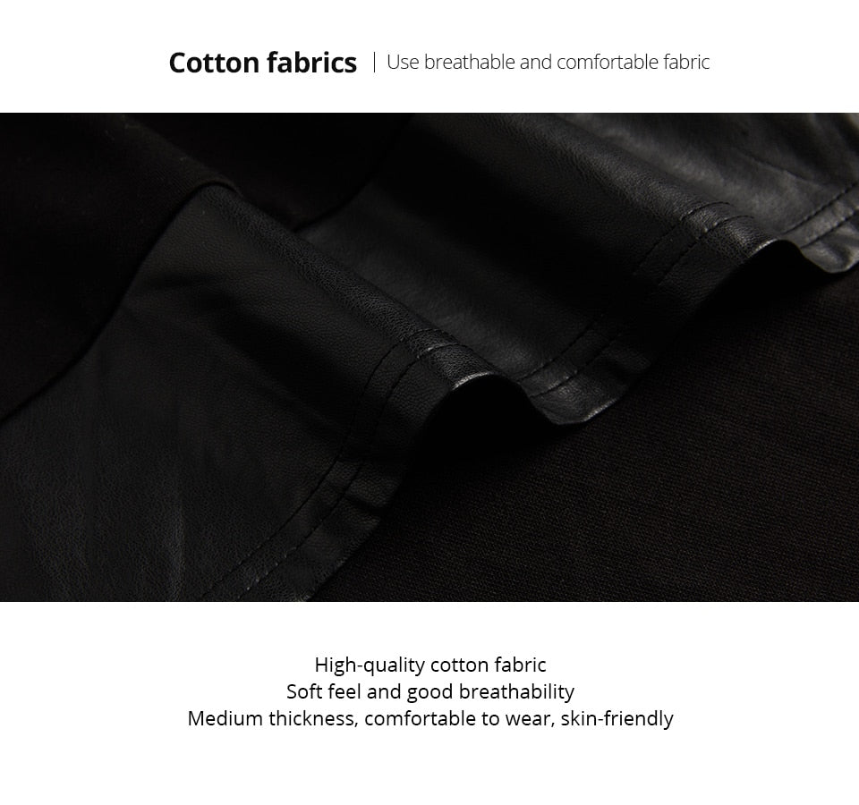 Diamonds Stitching Pu Leather Women's Plus Size Dress