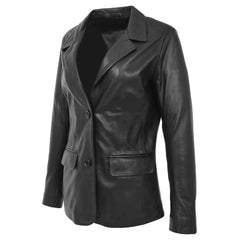 Dinner Style Classic Women's Leather Blazer