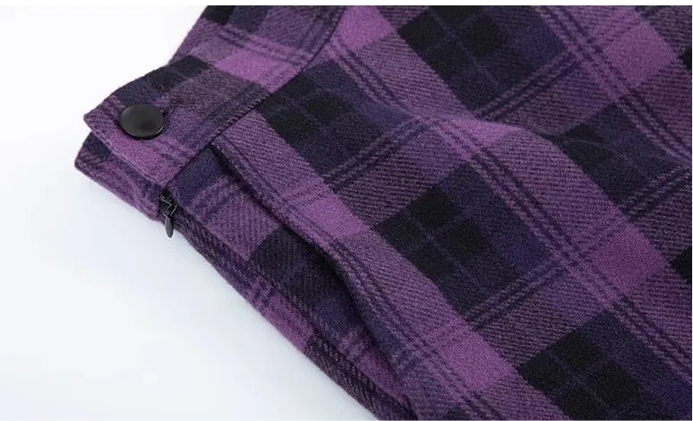 Elegant Pleated Woolen Skirt