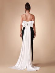 Elegant Strapless Women's Evening Party Dress