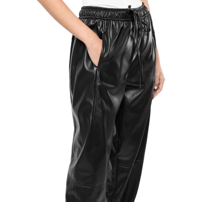 Fashionable Women's Leather Pants