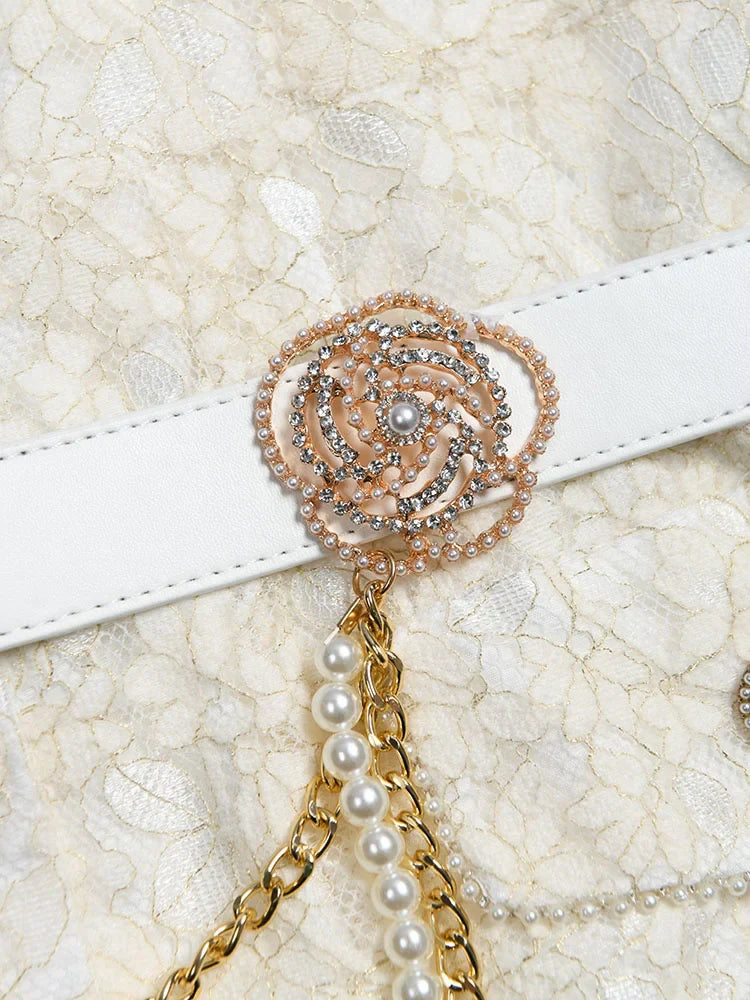 French Diamond Chain Women's Skirts Dress