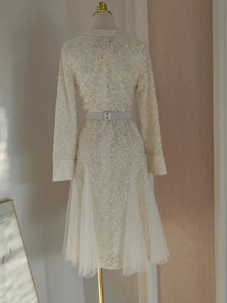 French Diamond Chain Women's Skirts Dress