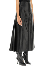 Genuine Lambskin Leather Women's Ankle Skirt