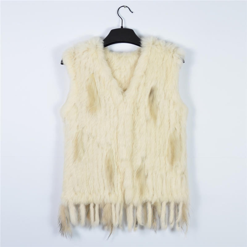 Gilet Women's Handmade Natural Fur Vest