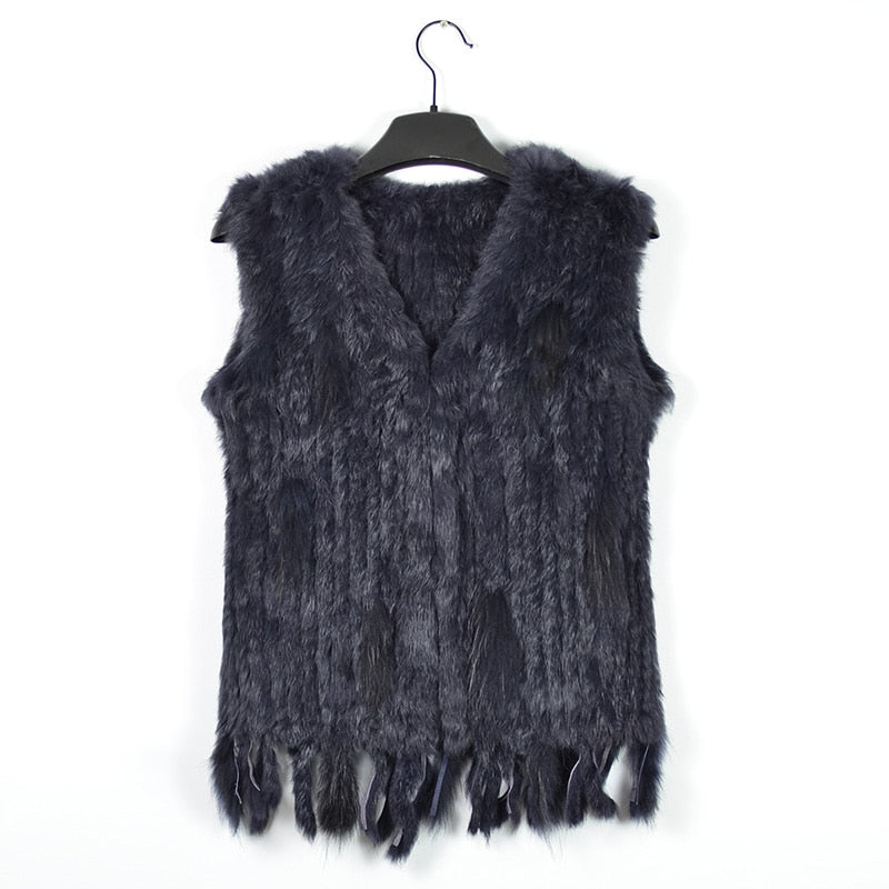 Gilet Women's Handmade Natural Fur Vest