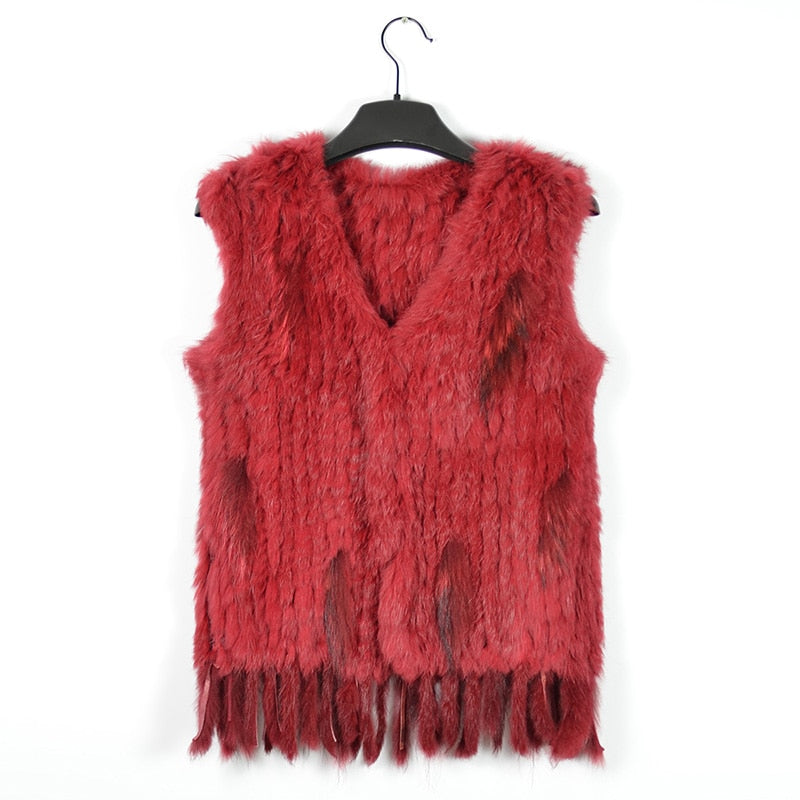 Gilet Women's Handmade Natural Fur Vest